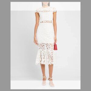 Alice + Olivia NWT Clover Lace Midi Dress (ORIG $550) (SIZE 4)